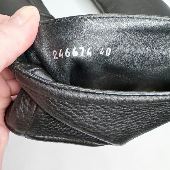 GUCCI BLACK CAVIAR LEATHER TECHNO HORSEBIT HEEL PLATFORM BOOTS SZ 40 - Picture 11 of 12